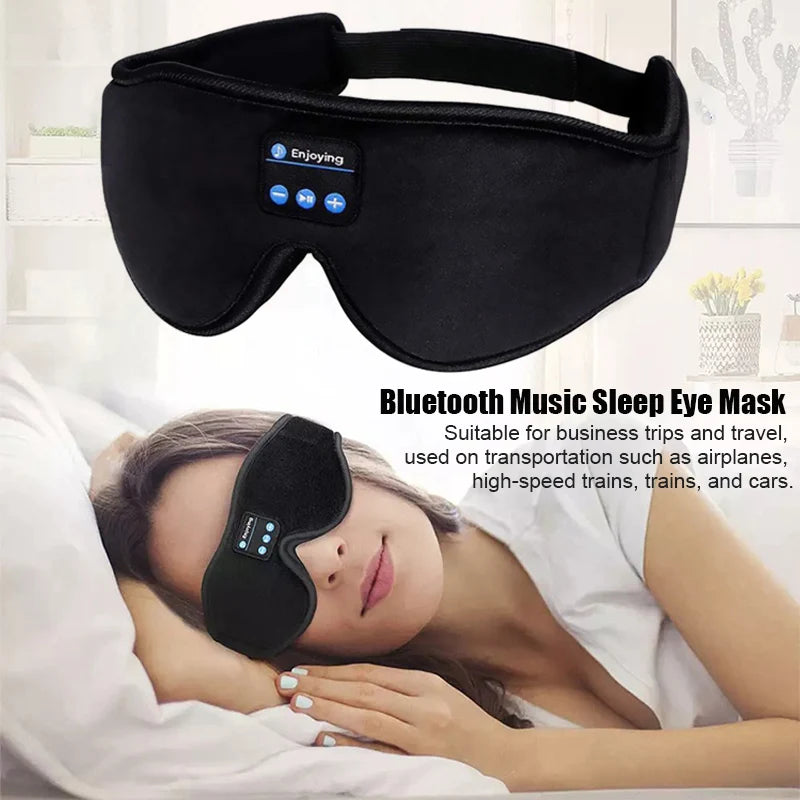 Bluetooth Sleep Mask Headphones | 3D Eye Mask for Relaxing Audio