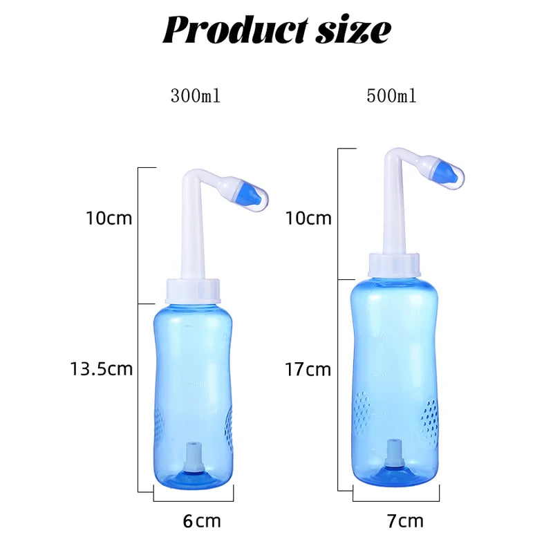 Nasal Rinse Bottle | Gentle Sinus Flush for Daily Fresh Breathing (300/500ml)