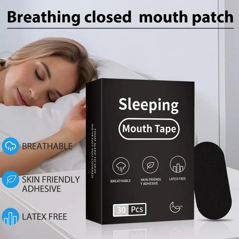 Gentle Mouth Tape Strips | Nighttime Nasal Breathing Support (30/60/90 Pack)