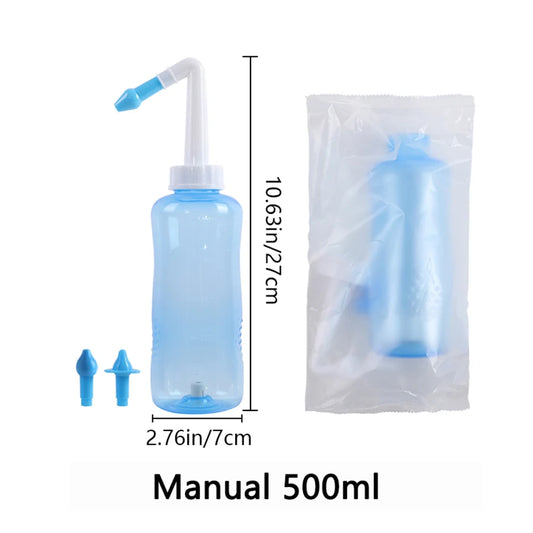 Nasal Rinse Bottle | Gentle Sinus Flush for Daily Fresh Breathing (300/500ml)