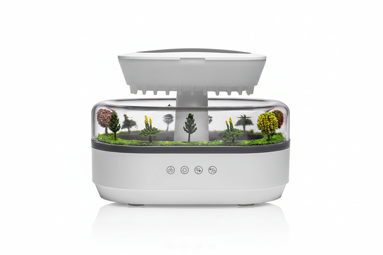 Raindrop Ultrasonic Aroma Humidifier with Ambient Light