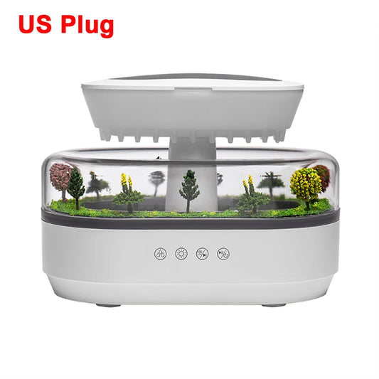 Raindrop Ultrasonic Aroma Humidifier with Ambient Light