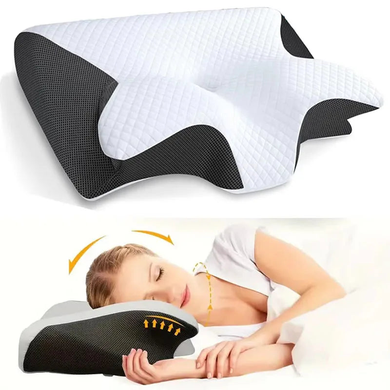 LunaContour™ Memory Foam Pillow – Enhance Sleep & Neck Support Naturally