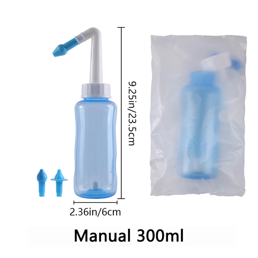 Nasal Rinse Bottle | Gentle Sinus Flush for Daily Fresh Breathing (300/500ml)