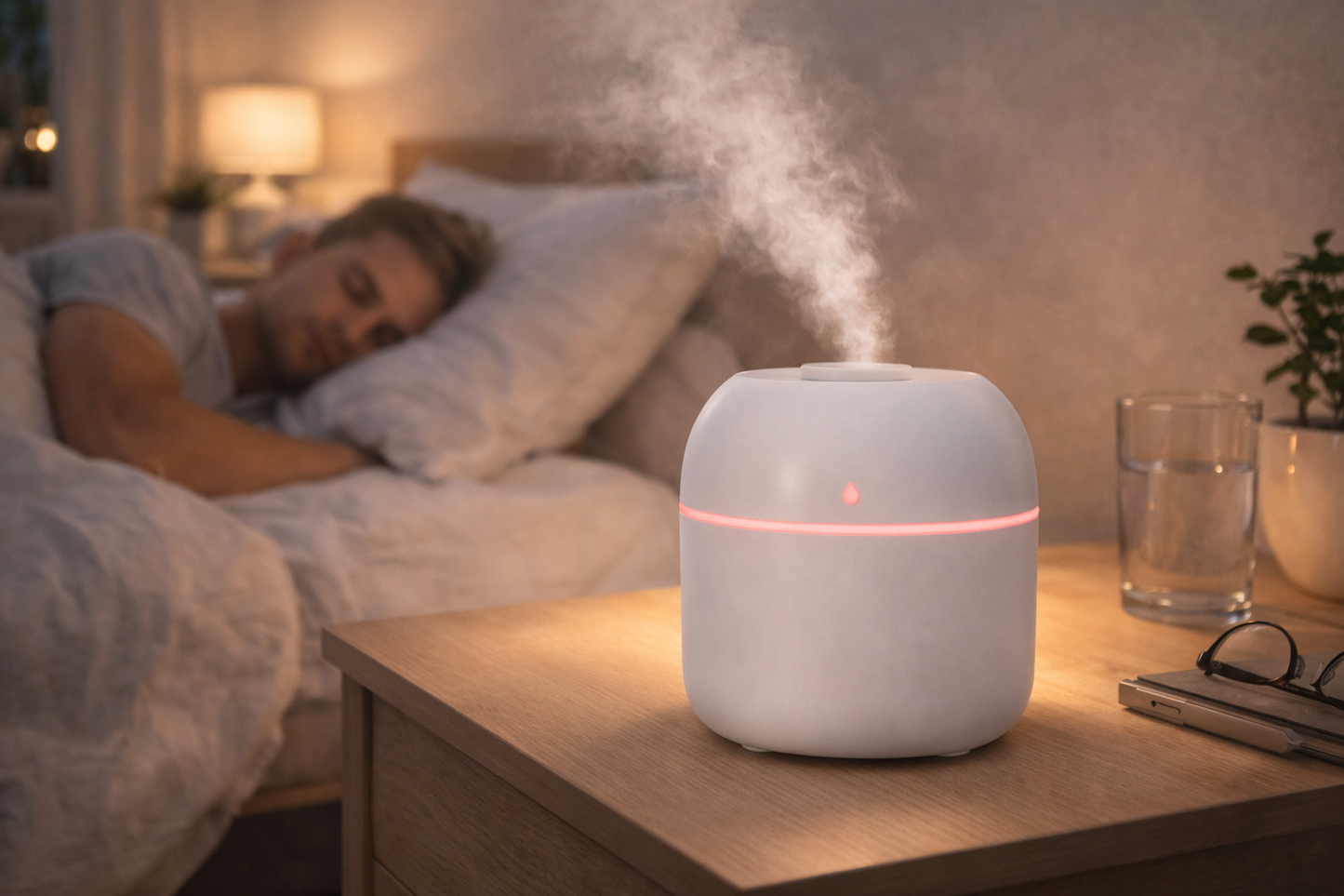 Portable 220ml USB Ultrasonic Mini Humidifier & Aroma Diffuser