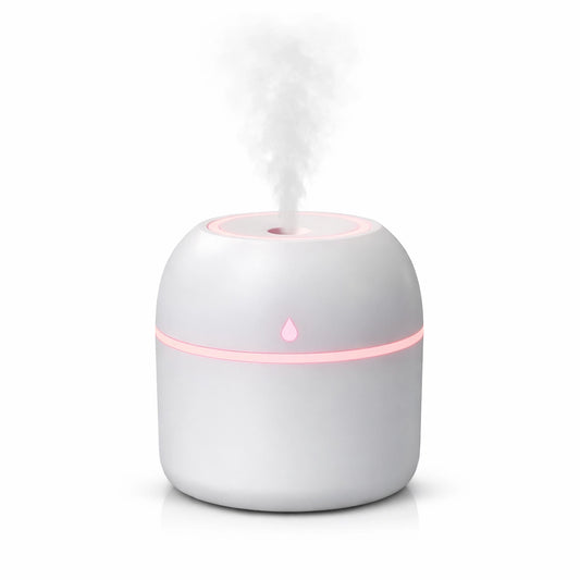 Portable 220ml USB Ultrasonic Mini Humidifier & Aroma Diffuser