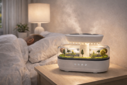 Raindrop Ultrasonic Aroma Humidifier with Ambient Light